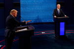 El último debate previo a las elecciones presidenciales de EUA entre Donald Trump y Joe Biden