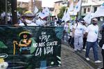Protestan exguerrilleros de las FARC contra la violencia en Colombia