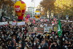 La manifestación partió de la céntrica Plaza de la República hacia la de Bastilla