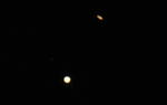 Así se ve la 'estrella de Belén', alineación entre Júpiter y Saturno