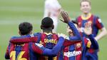 Los goles de Dembélé y otro del argentino Leo Messi les da la victoria ante Sevilla 