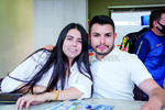 Carolina Flores y José Castañeda. Inicia el torneo Sonrisa Azul en las instalaciones del Pádel One Club., Rostros 12 de marzo