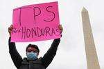 Hondureños piden a Biden un nuevo Estatus de Protección Temporal en manifestación