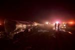 Explota pipa con combustible en la autopista Saltillo-Torreón
