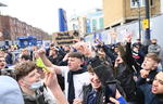 Aficionados protestan en Londres contra la Superliga