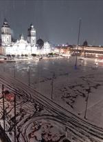 Granizo sorprende a la Ciudad de México y la cubre de blanco