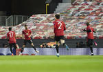 Manchester United, con un pie en Polonia tras goleada 