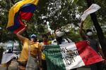 Protestan en la Embajada de Colombia en México contra la represión del gobierno