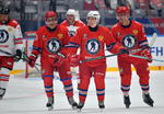 El presidente ruso marcó a los 29 segundos a pase de la leyenda del hockey nacional, Pável Buré