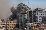 Según el Ejército israelí, el edificio 'contenía activos militares pertenecientes a la inteligencia militar' del movimiento islamista Hamás.