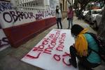 Protestan estudiantes por liberación de normalistas en Chiapas