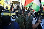 Milicianos de Fatah salen a Hebrón en apoyo a la Autoridad Nacional Palestina