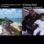 Kanye West 'intenta olvidar' a Kim desde Oaxaca y los memes no lo perdonan