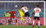 Quarter Final Ukraine vs England

Rome (Italy), 03/07/2021.- Harry Maguire (C) of England goes for a header to score the 2-0 lead during the UEFA EURO 2020 quarter final match between Ukraine and England in Rome, Italy, 03 July 2021. (Italia, Ucrania, Roma) EFE/EPA/Alessandro Garafallo / POOL (RESTRICTIONS: For editorial news reporting purposes only. Images must appear as still images and must not emulate match action video footage. Photographs published in online publications shall have an interval of at least 20 seconds between the posting.)
DEP Fútbol ROME ITALY SOCCER UEFA EURO 2020 Italy