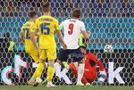 Quarter Final Ukraine vs England

Rome (Italy), 03/07/2021.- Harry Kane (front R) of England scores the 3-0 lead during the UEFA EURO 2020 quarter final match between Ukraine and England in Rome, Italy, 03 July 2021. (Italia, Ucrania, Roma) EFE/EPA/Mike Hewitt / POOL (RESTRICTIONS: For editorial news reporting purposes only. Images must appear as still images and must not emulate match action video footage. Photographs published in online publications shall have an interval of at least 20 seconds between the posting.)

ENGLAND ENGLAND ENGLAND
DEP Fútbol ROME ENGLAND ITALY SOCCER UEFA EURO 2020 Italy