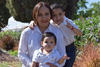 06072021 El niño Said Cervantes Soto con su mamá Janeth Soto Machuca y su hermano Benito Cerbantes Soto.