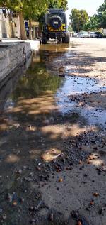 Más aguas negras. Matamoros y Guerrero es otro punto donde suele haber brotes de aguas negras que además dan muy mal aspecto a la ciudad. Se encuentra solo a unas cuadras de la presidencia municipal.