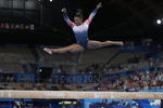 La gimnasta estadounidense se colgó la medalla de bronce 