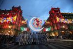 Alumbrado decorativo ilumina Zócalo de CDMX; conmemora 500 años de la Conquista