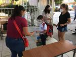 El acto protocolario del nuevo ciclo escolar se hizo esta mañana en la escuela primaria Gral. Lucio Blanco que se localiza en la colonia Jardines de California de Torreón.