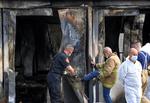 Hospital COVID-19 de Macedonia arde en llamas