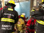 Autoridades realizan simulacro de incendio en empresa de Gómez Palacio