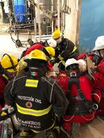 Autoridades realizan simulacro de incendio en empresa de Gómez Palacio