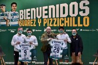 Presentación nuevow refuerzos club Santos Laguna Suarez y pizzichillo