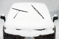 A motorist leaves wiper blades exposed in anticipation of heavy snowfall in Southwest Roanoke City on Sunday, Jan. 16, 2022, in Roanoke, Va. (AP Photo/Don Petersen)