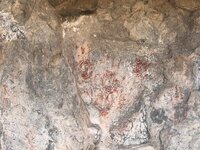 Localizan pinturas rupestres alrededor del Parque Solar Villanueva, Coahuila
