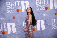 Maneskin poses for photographers upon arrival at the Brit Awards 2022 in London Tuesday, Feb. 8, 2022. (Photo by Joel C Ryan/Invision/AP)