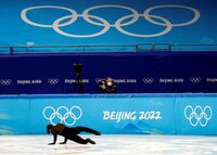 Beijing (China), 07/03/2021.- Donovan Carrillo of Mexico performs in the Men's Free Skating of the Figure Skating events at the Beijing 2022 Olympic Games, Beijing,? China, 10 February 2022. EFE/EPA/HOW HWEE YOUNG