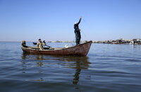 Segundo lago más grande de Irak se seca por crisis de agua