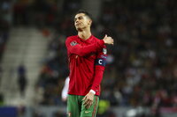 Porto (Portugal), 24/03/2022.- Portugal's Matheus Nunes celebrates after scoring a goal during the FIFA World Cup Qatar 2022 play-off qualifying soccer match between Portugal and Turkey held on Dragao stadium in Porto, Portugal, 24 March 2022. (Mundial de Fútbol, Turquía, Catar) EFE/EPA/JOSE COELHO