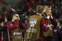 Porto (Portugal), 24/03/2022.- Portugal's Matheus Nunes celebrates after scoring a goal during the FIFA World Cup Qatar 2022 play-off qualifying soccer match between Portugal and Turkey held on Dragao stadium in Porto, Portugal, 24 March 2022. (Mundial de Fútbol, Turquía, Catar) EFE/EPA/JOSE COELHO