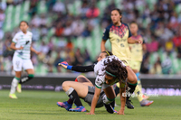 Cinthya Peraza #10, Media, Santos
Renata Masciarelli #1, Portera, America