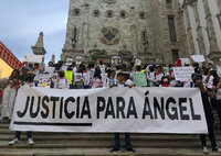 Miles marchan en Guanajuato por asesinato de Ángel Yael, estudiante asesinado por Guardia Nacional