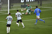 Argentina gana campeones continentales sobre Italia