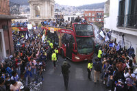 Desfile del campeón de Liga MX por las calles de Pachuca