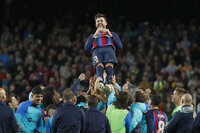 El último baile de Piqué con el Barcelona