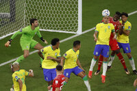 Gol de Casemiro le da la victoria a Brasil sobre Suiza