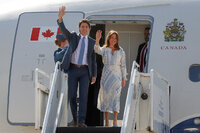 Justin Trudeau llega a México para reunirse con AMLO y Joe Biden
