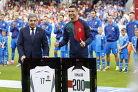 Homenaje a Cristiano por sus 200 partidos con Portugal