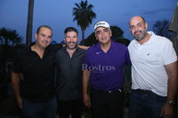 Marcelo Obeso, Luis González, Rafael Flores y Hugo Fácio.