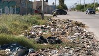 Focos de contaminación: En la colonia Villas Zaragoza también hay focos de contaminación, como este baldío de la calle Campo del Cedro.