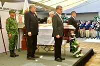 Rinden homenaje póstumo a oficiales caídos en cumplimiento de su deber en Coahuila