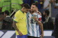 Luego de riña entre hinchadas, Argentina se impone a Brasil