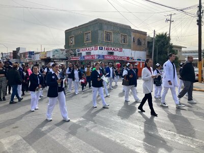 Peregrinaciones guadalupanas de trabajadores de Salud en Torreón 2023