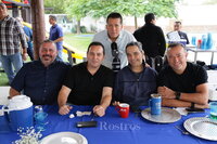 -Mauricio Gaillard, Marco Rosales, Daniel Camacho, Hugo González y Héctor González., Posada de ex Borregos
