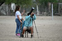 Nazas eclipse solar 2024, Disfrutan del eclipse desde Dolores Hidalgo, Nazas